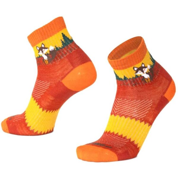 ORLIK FOX členkové merino ponožky s líškou Moose oranžová S 1 pár 66227908