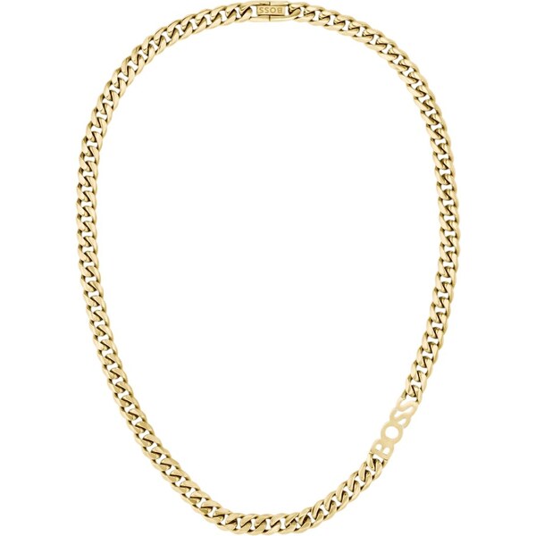 Hugo Boss Výrazný pozlátený náhrdelník pre mužov Kassy 1580770 66593771