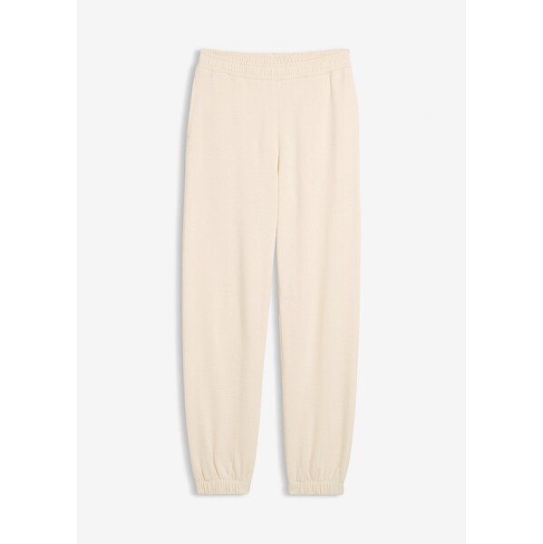 bonprix Tepláky z čistej bavlny, farba béžová 66229820