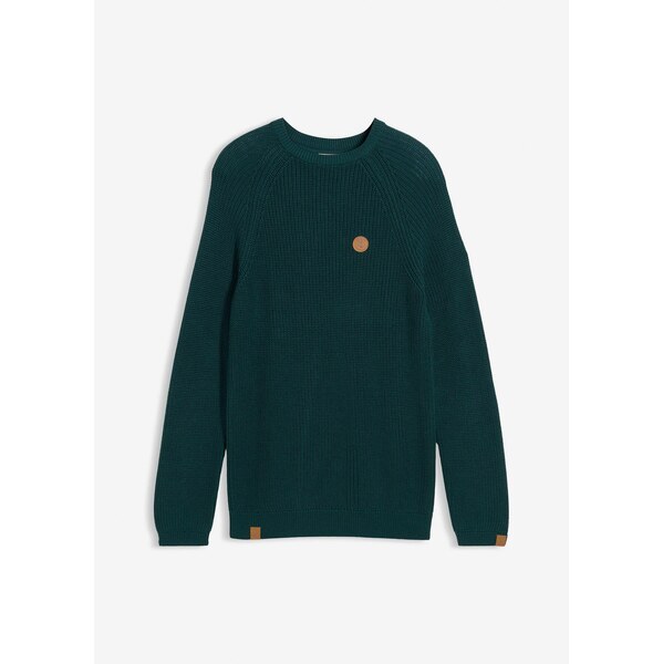 bonprix Pulóver s okrúhlym výstrihom z mäkkého bavlneného mixu, farba 66229941