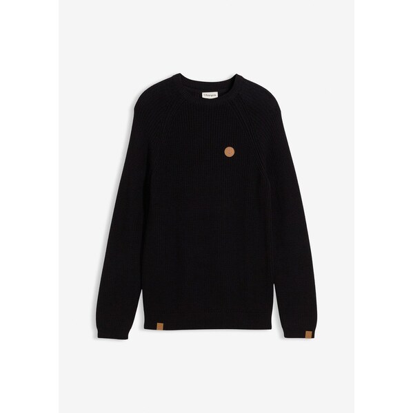 bonprix Pulóver s okrúhlym výstrihom z mäkkého bavlneného mixu, farba 66229966