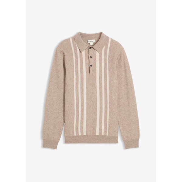 bonprix Jemne pletený pulóver, Slim Fit, farba béžová 66229959