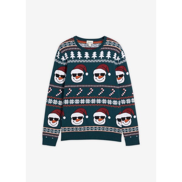 bonprix Nórsky pulóver s recyklovanou bavlnou, farba zelená 66230189