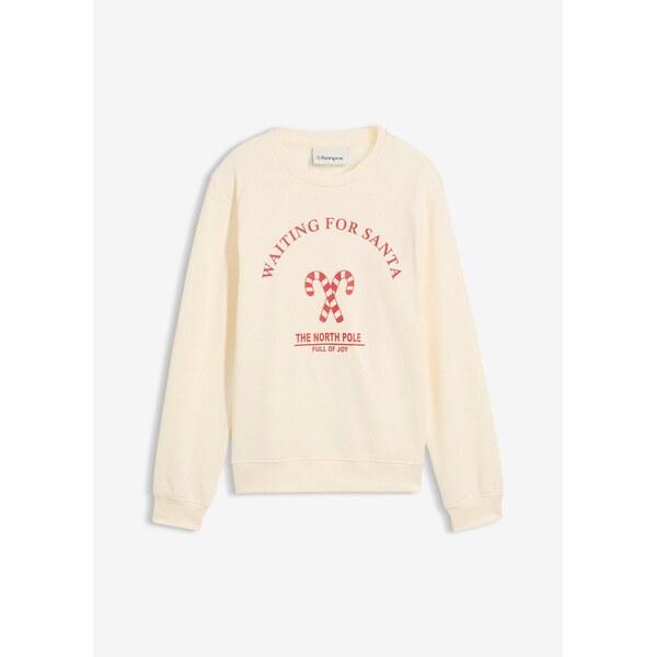 bonprix Mikina z čistej bio bavlny, farba béžová 66230240
