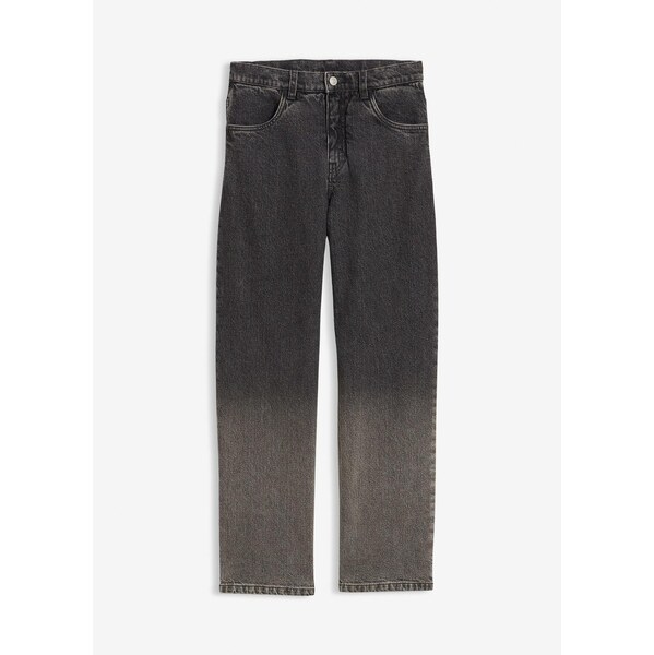 bonprix Džínsy, Loose Fit, s farebným prelivom, rovné, farba šedá 66230280