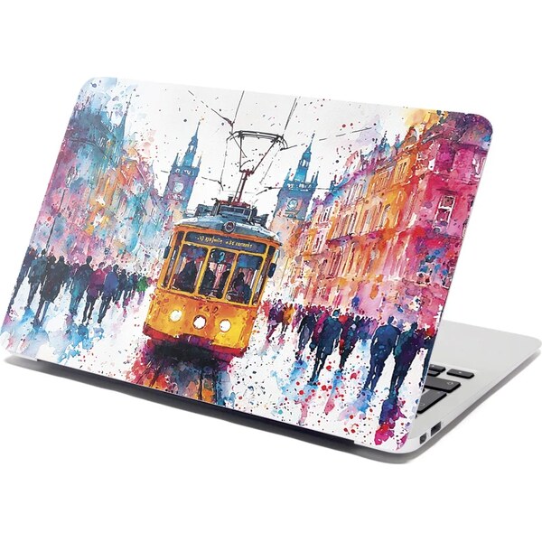 Sablio Samolepka na notebook Žltá električka Paint 65112457