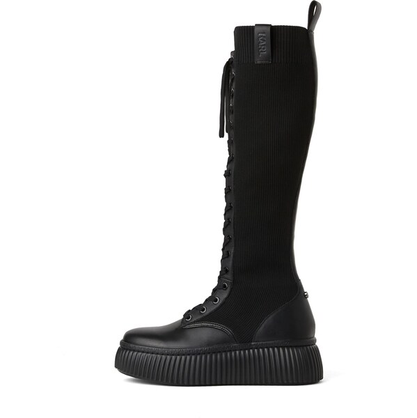 Karl Lagerfeld Šnurovacie čižmy čierna 66237973