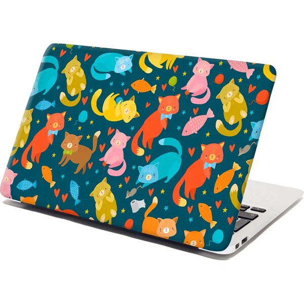 Sablio Samolepka na notebook Mačky s rybkami 65100847