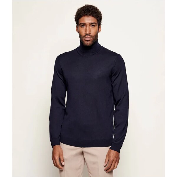 BOSS BLACK vlnený rolák musso-p | slim fit 35103609