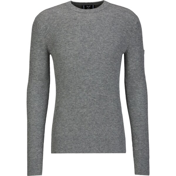 19V69 ITALIA Sveter Riziero sivá melírovaná 66238263