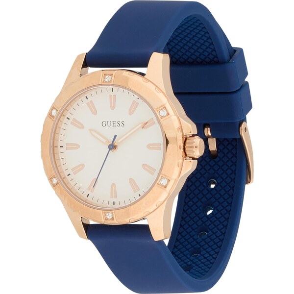 GUESS Analógové hodinky MIST námornícka modrá / ružové zlato / 66238829