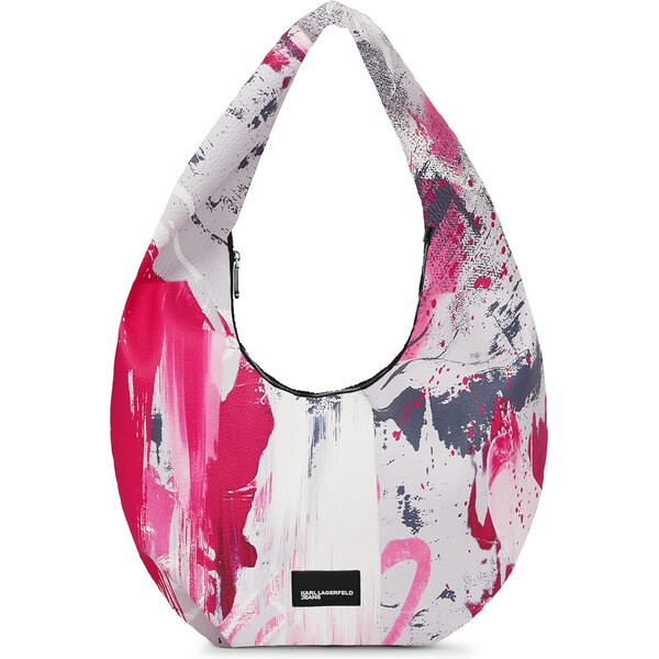 KARL LAGERFELD JEANS Kabelka na rameno sivá / čadičová / ružová / 66239955