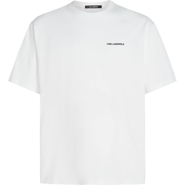 Karl Lagerfeld Tričko Rue St-Guillaume čierna / biela 66239998