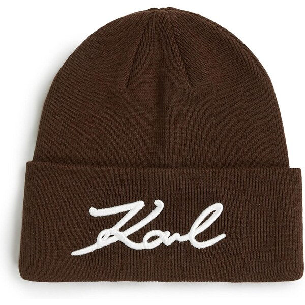 Karl Lagerfeld Čiapky tmavohnedá / biela 66240011