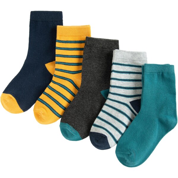 Cool Club Ponožky svetlomodrá / tmavomodrá / žltá / biela 66240521