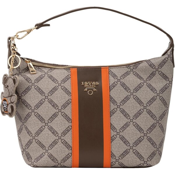 19V69 ITALIA Kabelka na rameno Marca béžová / tmavohnedá / oranžová 66240563