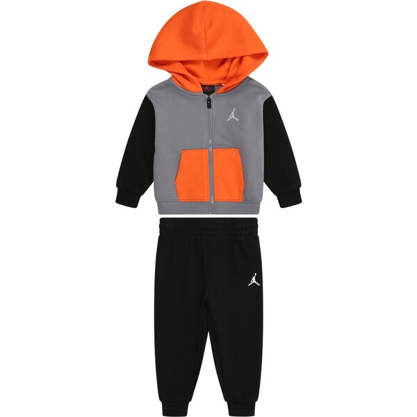 Jordan Joggingová súprava BRKLN FLC sivá / striebornosivá / oranžová / 66240652