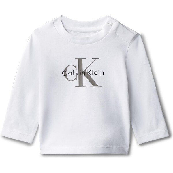 Calvin Klein Jeans Tričko sivá / čierna / biela 66240670