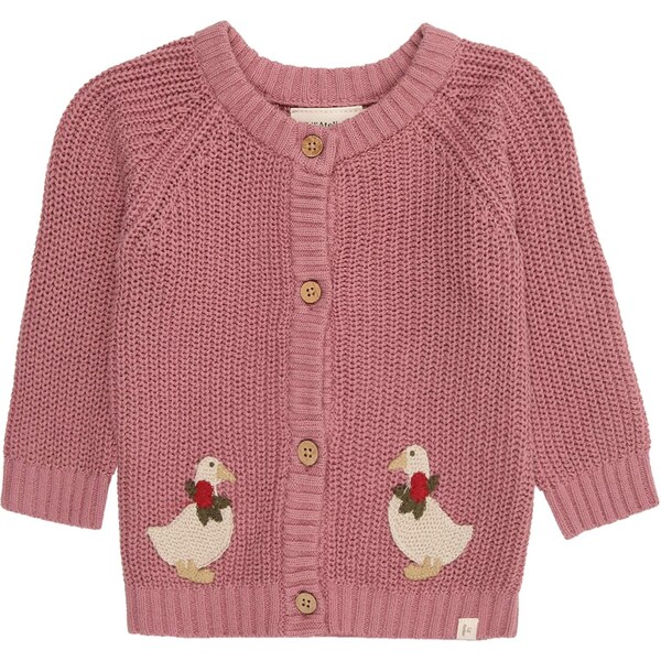 LilAtelier Kardigán NBFEMLEN krémová / olivová / purpurová / ohnivo 66240897