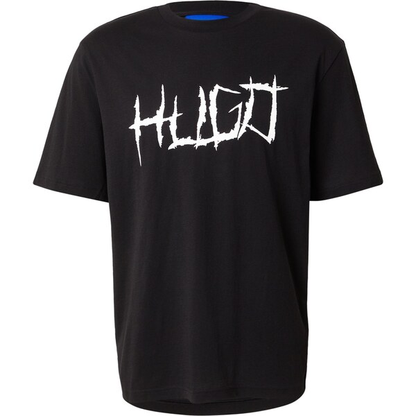 HUGO Tričko Namerix čierna / biela 66240901