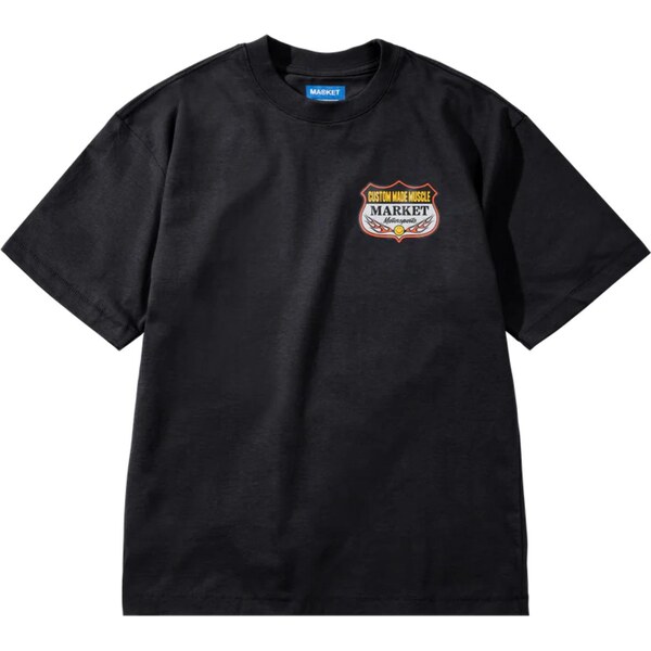 Market Smiley Burnt Rubber T-Shirt Pirate Black - Pánske - Tričko 66362022