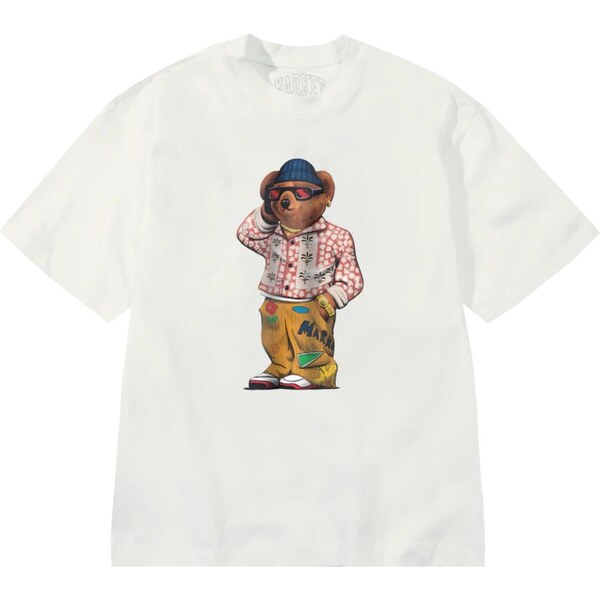 Market Folk Fitted Bear T-Shirt Unbleached Cotton - Pánske - Tričko 66362024