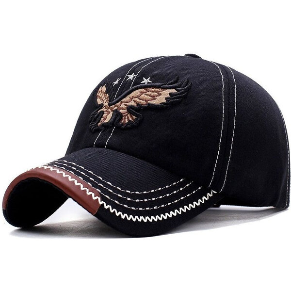 EDIKO Čiapka so šiltom Bavlnená Šiltovka Orol Čierna 65227627