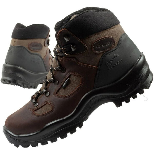Grisport pánske trekové topánky kožené nepremokavé členkové topánky 66655894