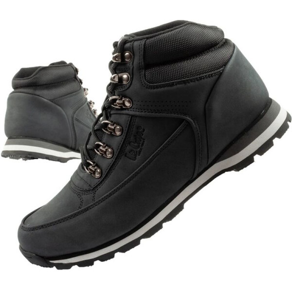 Lee Cooper pánske zimné trekingové členkové topánky čierne 66656261