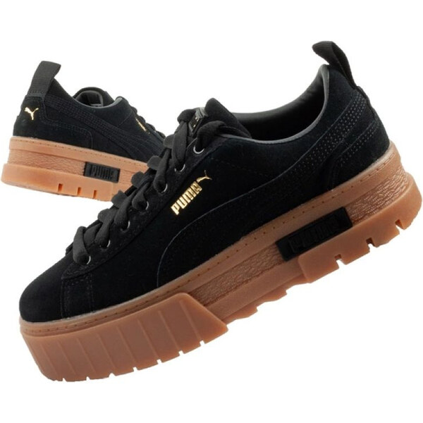 Puma Mayze Dámske športové tenisky Platform Black Fashion Leather 66656264