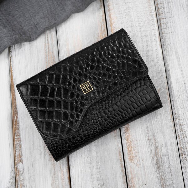 Paolo Peruzzi Dámska kožená peňaženka malá s ochranou RFID | čierna T 66246156