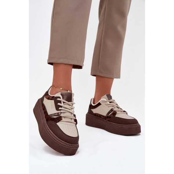 Big Star Shoes Damskie Sneakersy Na Platformie Big Star SS274356 66663610