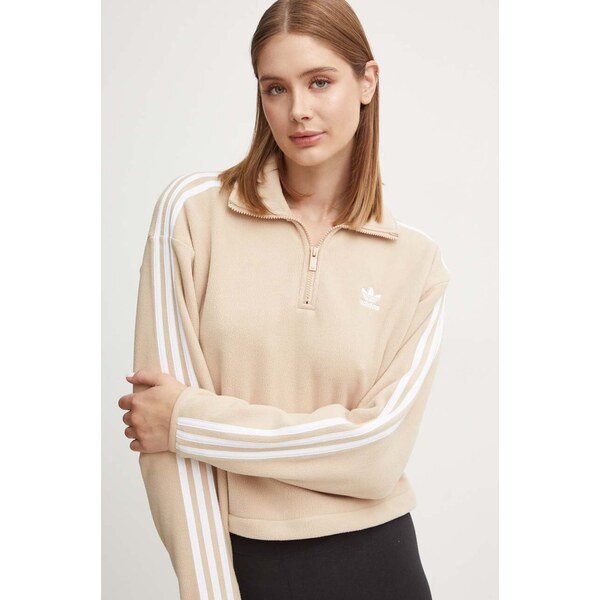 Fleecová mikina adidas Originals Polarf Half Zip 55350115