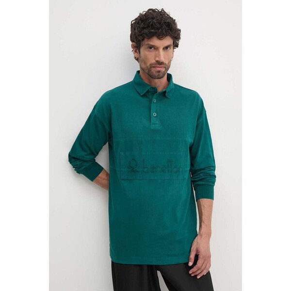 Bavlnené tričko s dlhým rukávom United Colors of Benetton 56482267