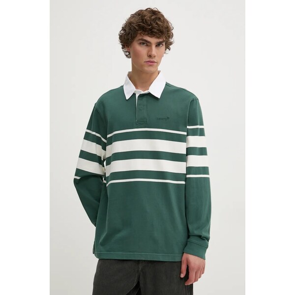 Bavlnené tričko s dlhým rukávom Levis 57530560