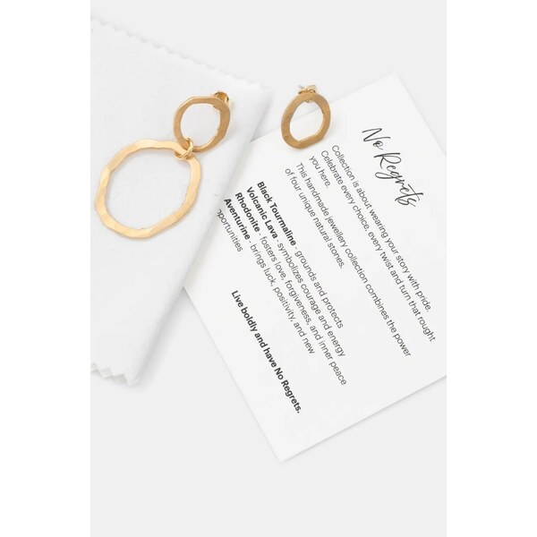 Pozlátené náušnice Answear.LAB 58349653