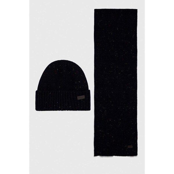 Čiapka a šál Barbour Carlton Fleck Beanie & Scarf Gift Set 65842192
