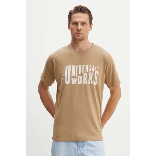 Bavlnené tričko Universal Works Mystery Train Print Tee 49348180