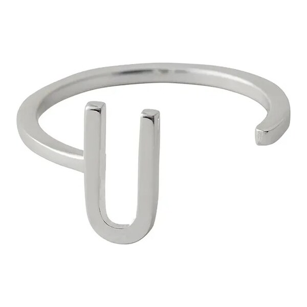 Strieborný prsteň Design Letters 60861144