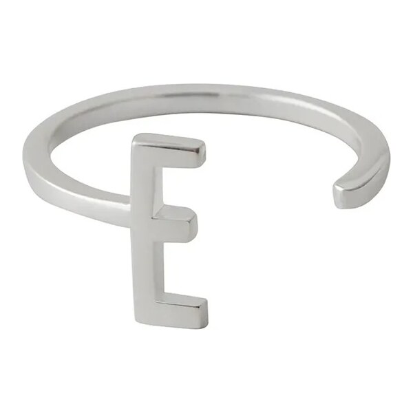 Strieborný prsteň Design Letters 60861076