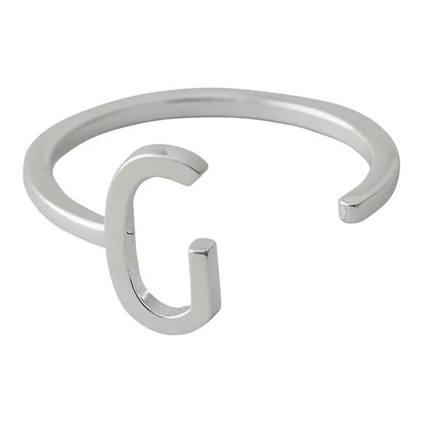 Strieborný prsteň Design Letters 60860942