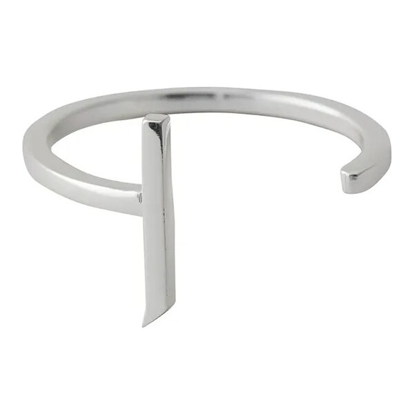 Strieborný pozlátený prsteň Design Letters 60861025