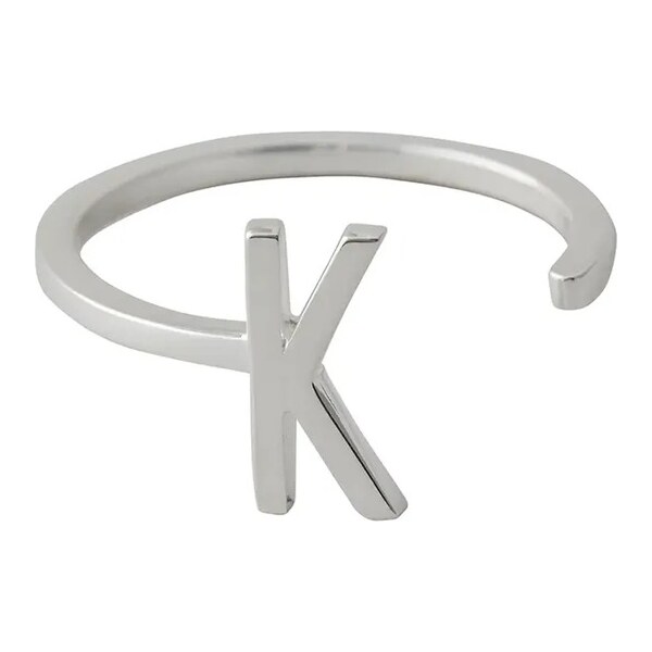 Strieborný prsteň Design Letters 60861027