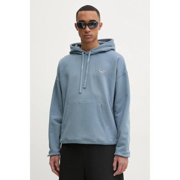 Bavlnená mikina Diesel S-ROB-HOOD-DOVAL-PJ 64307738