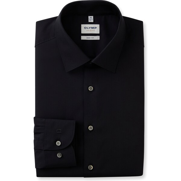 Pánska čierna Comfort Stretch košeľa OLYMP body fit 47634921
