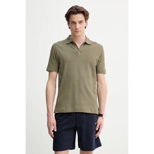 Polo tričko s prímesou ľanu Marc OPolo 64328265