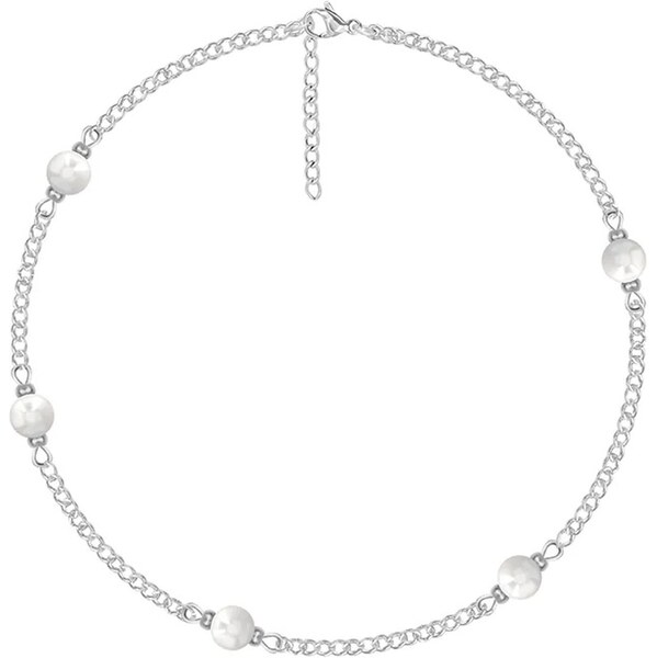 Postriebrený náramok Lilou Pearls 59845015