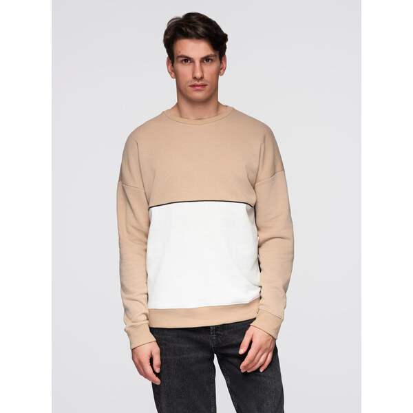 Ombre Mens OVERSIZE sweatshirt with contrasting color combination - 50548614