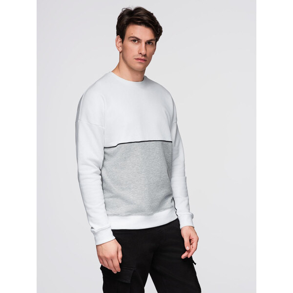 Ombre Mens OVERSIZE sweatshirt with contrasting color combination - 50542771