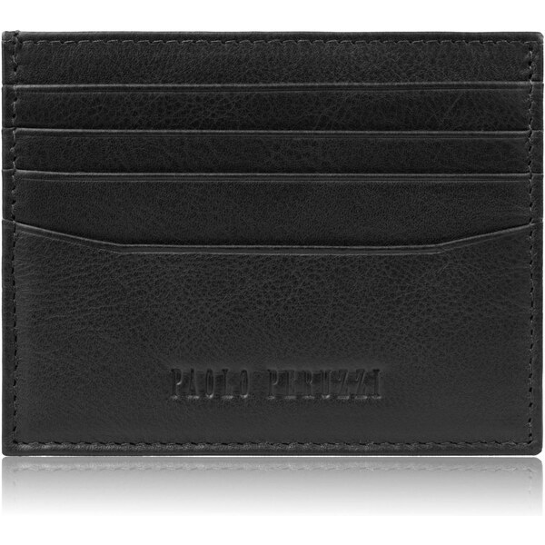 Paolo Peruzzi Kožené praktické puzdro na kreditné karty s RFID | 66248230